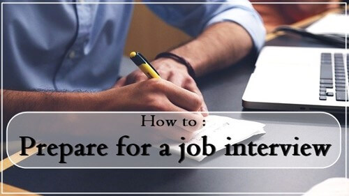 How to prepare for a job interview